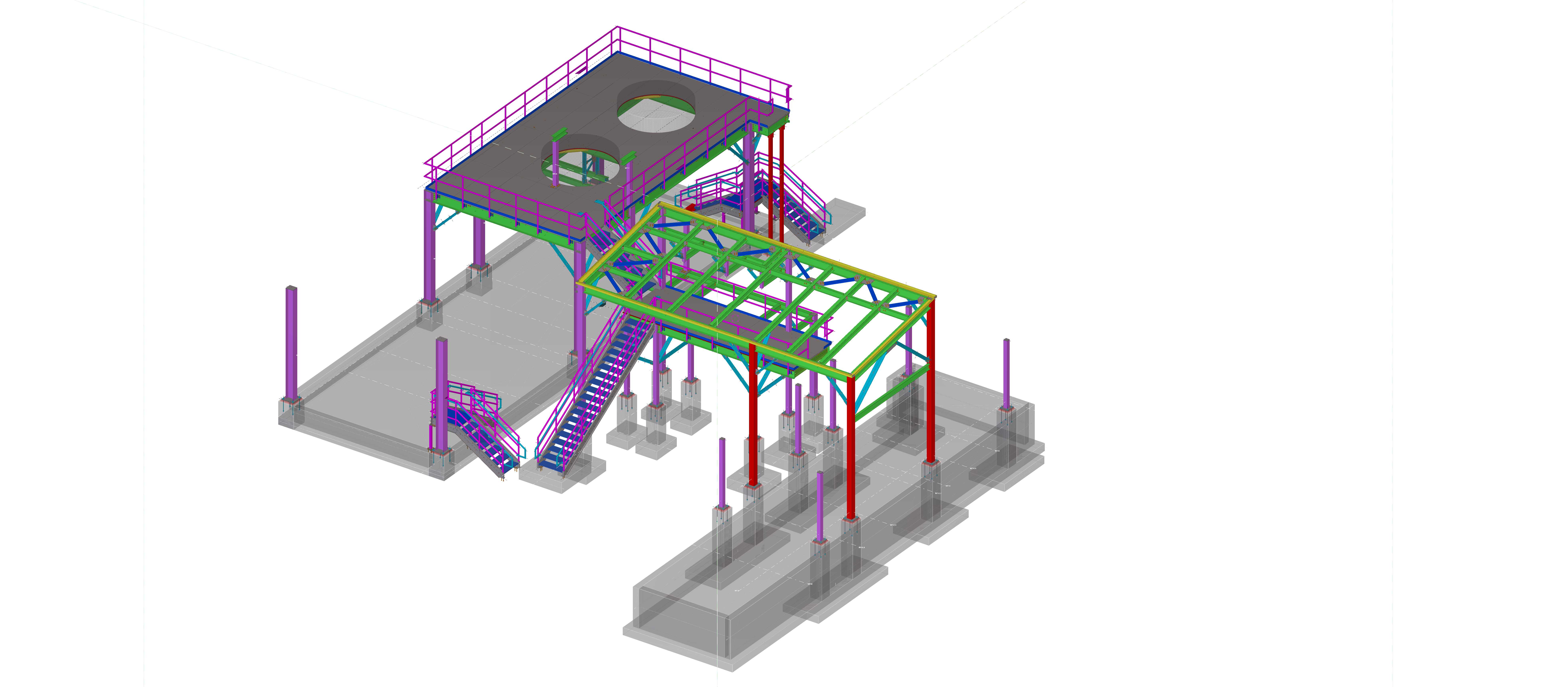 24-024_Potent Waste Platform and Canopy_MODEL SNAP WITH CONCRETE